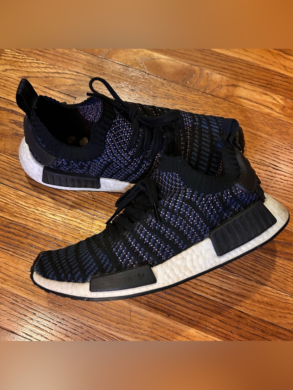 Adidas NMD R1 STLT Primeknit - Core Black Noble Indigo Purple
